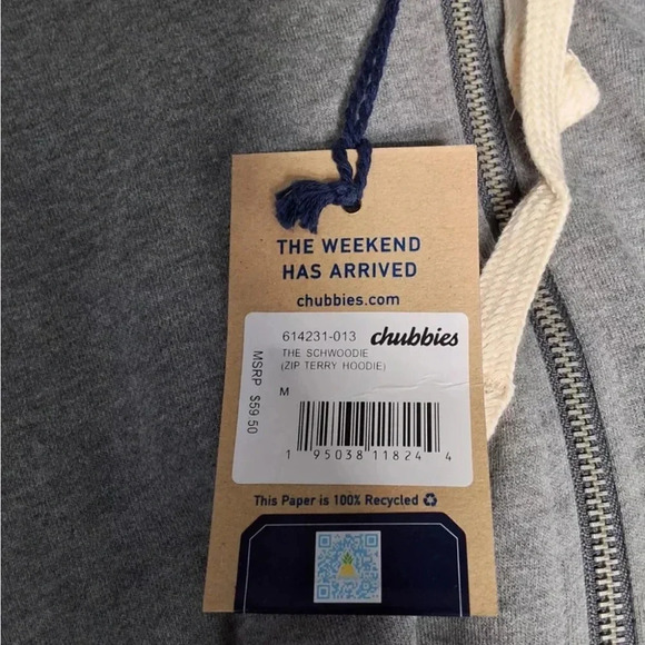 Chubbies Hoodie The Schwoodie Hooded Sweatshirt Size Medium - Picture 3 of 3